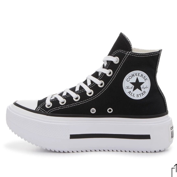 NWT Converse Chuck Taylor All Star Double Stack High-Top Platform Sneakee - Picture 1 of 8